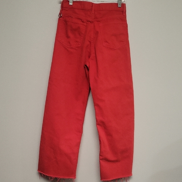 Simon Miller Vibrant Red Cropped Jeans - Picture 4 of 5